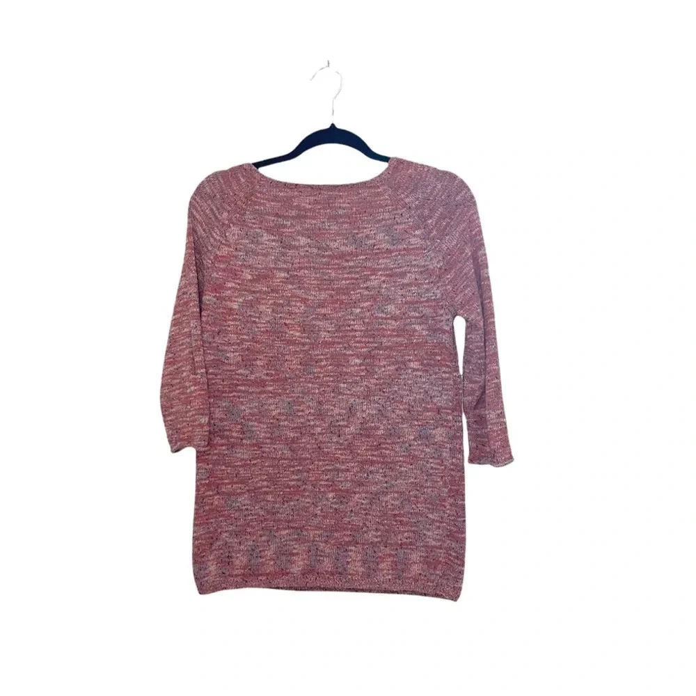 BDG Urban Outfitters Red Multicolor Marled Knit Pullover Sweater Medium Women’s